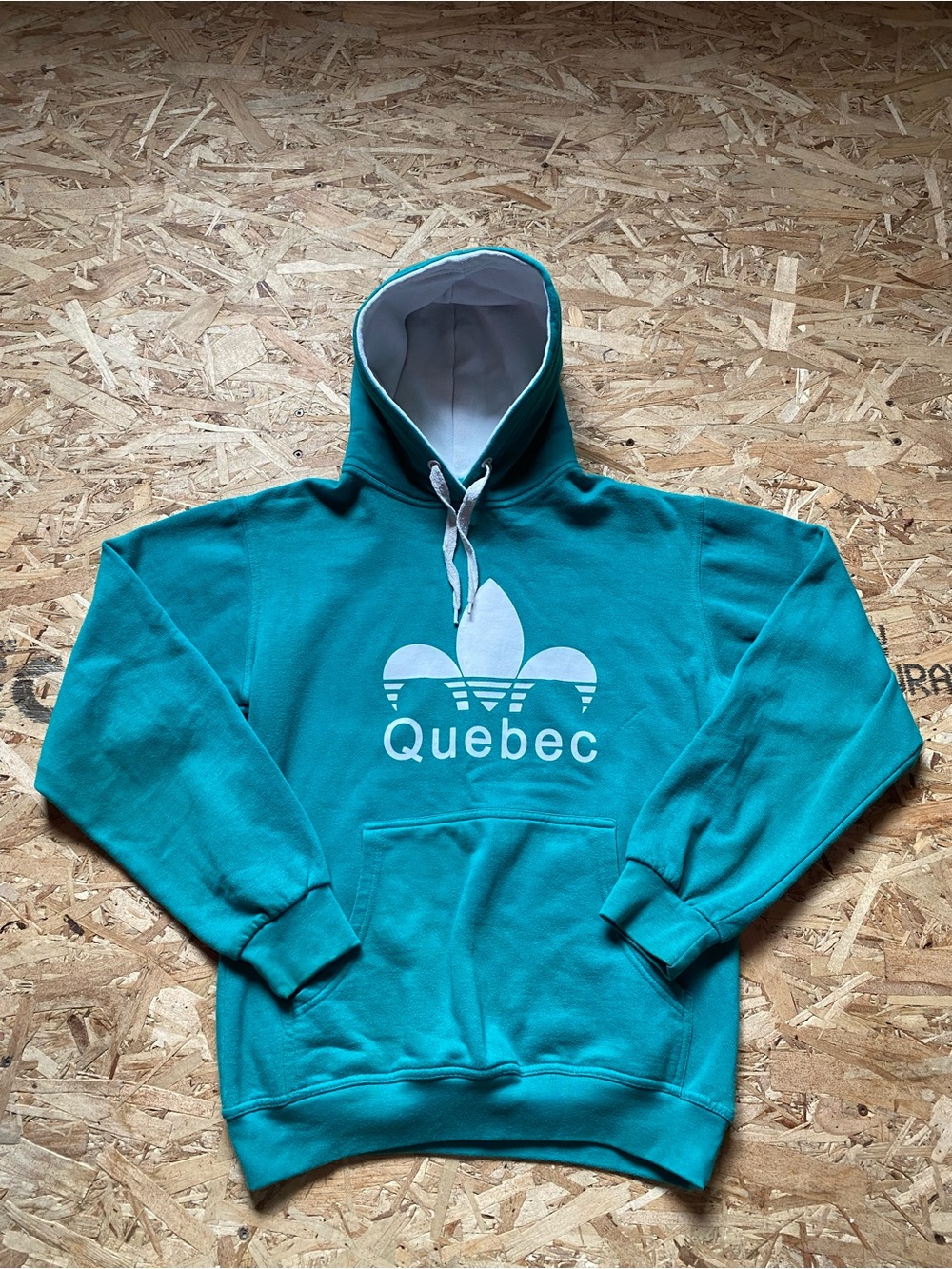 Soffe Teal Quebec Logo Pullover Hoodie